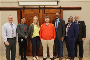 Mr. Collier with District administration